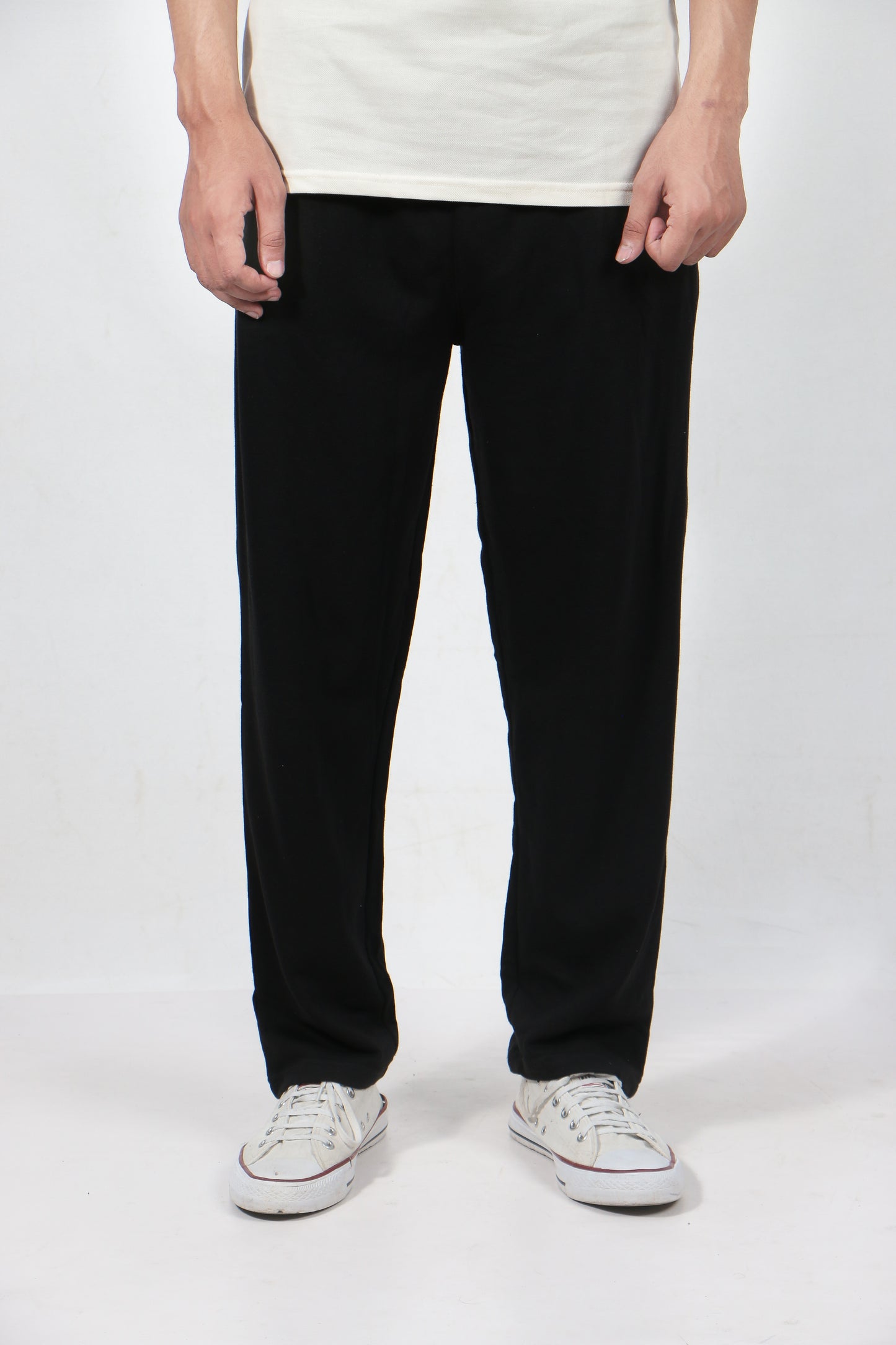 Wide Leg Trouser in Black