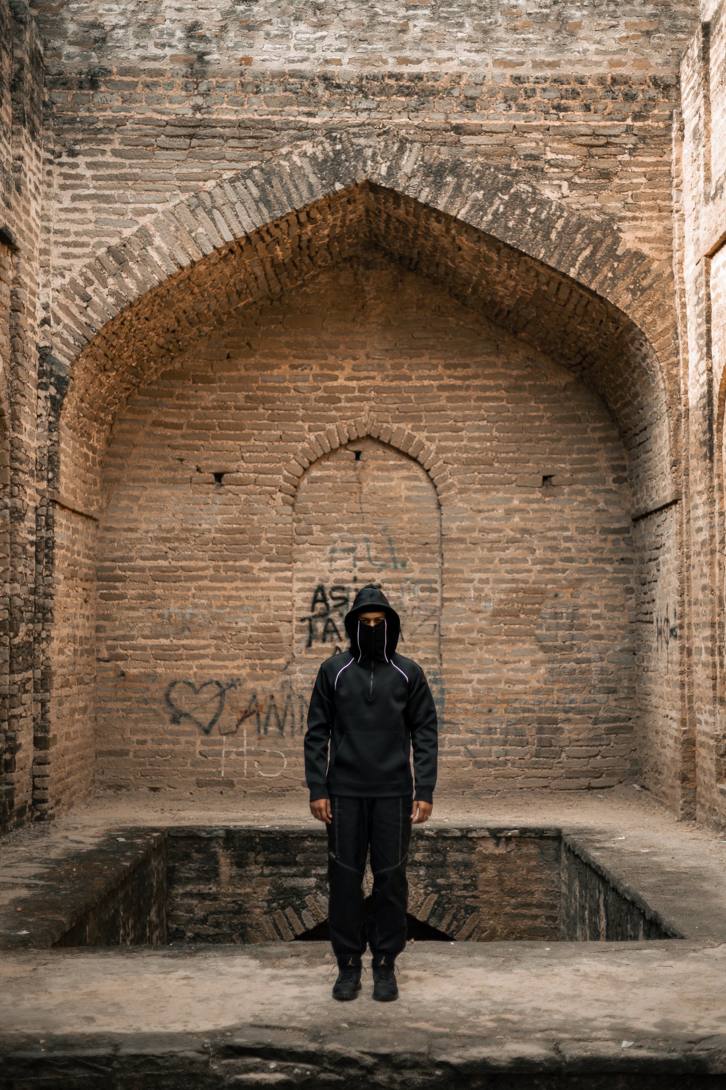 Balaclava Hoodie In Black