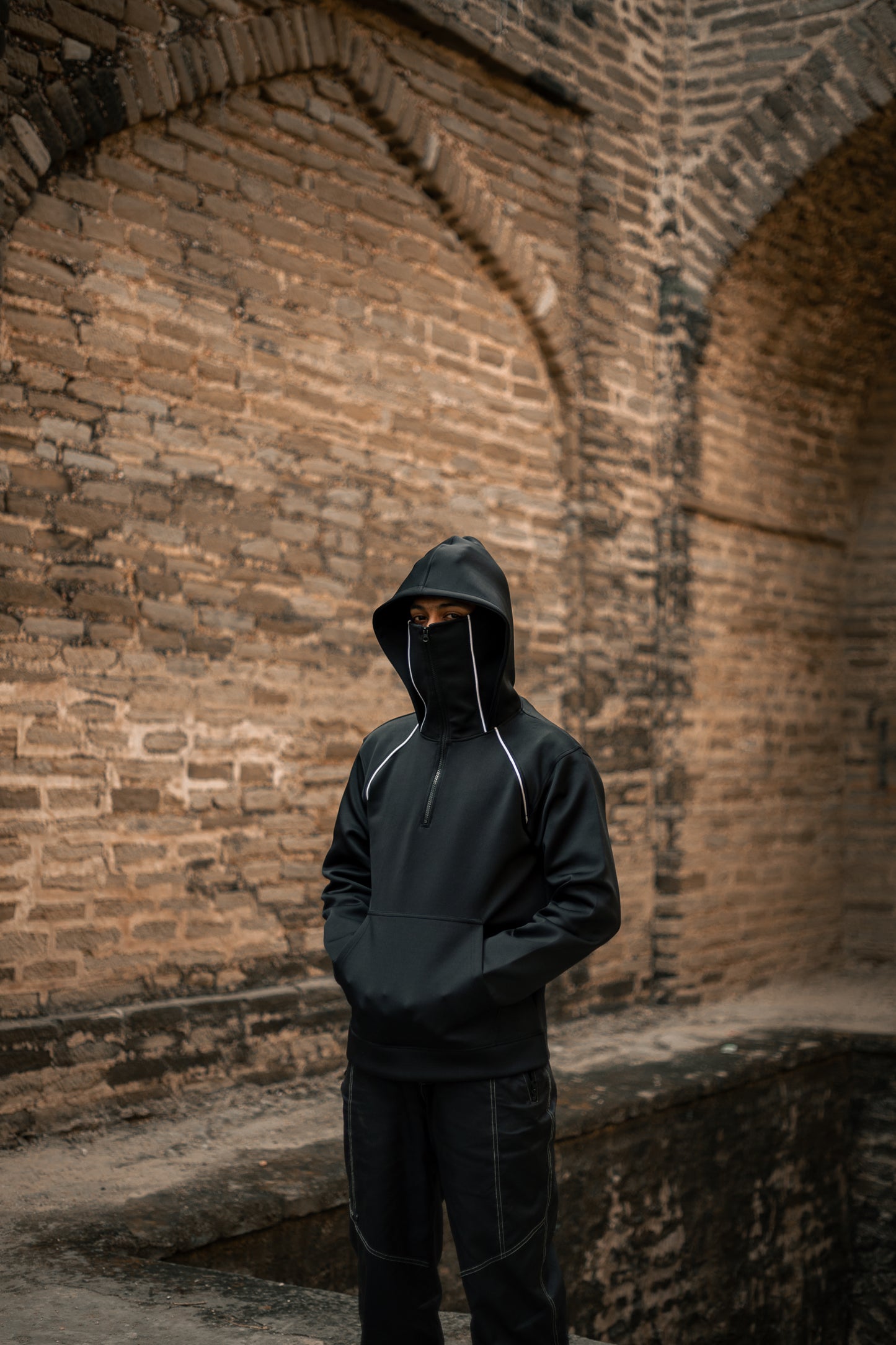 Balaclava Hoodie In Black