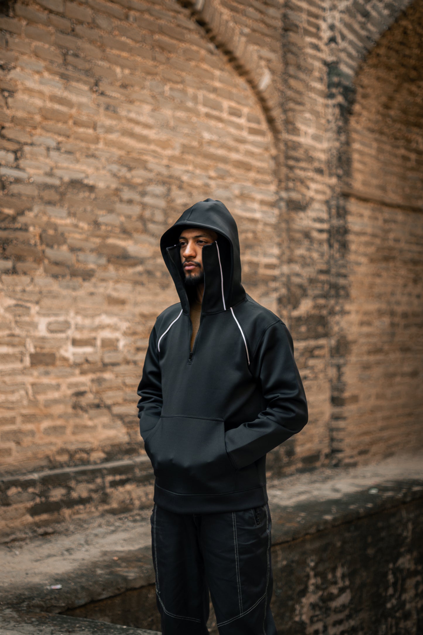 Balaclava Hoodie In Black