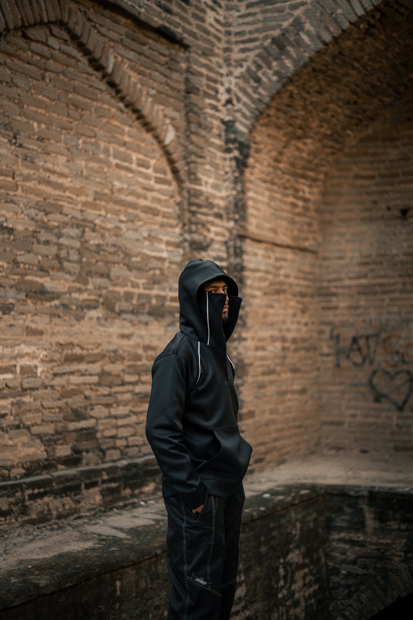 Balaclava Hoodie In Black