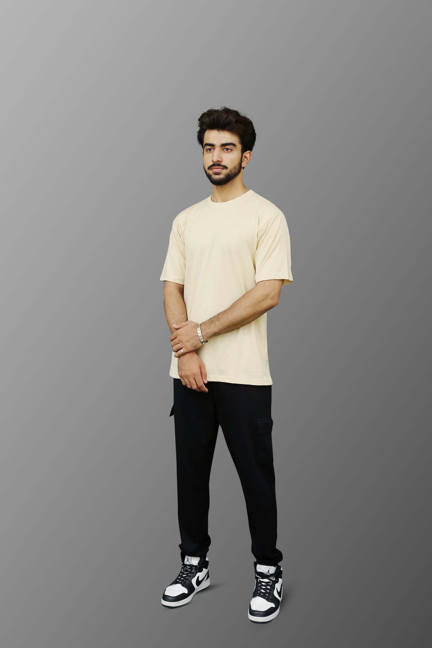Cargo Sweatpant in Jet Black - ZAZAAR