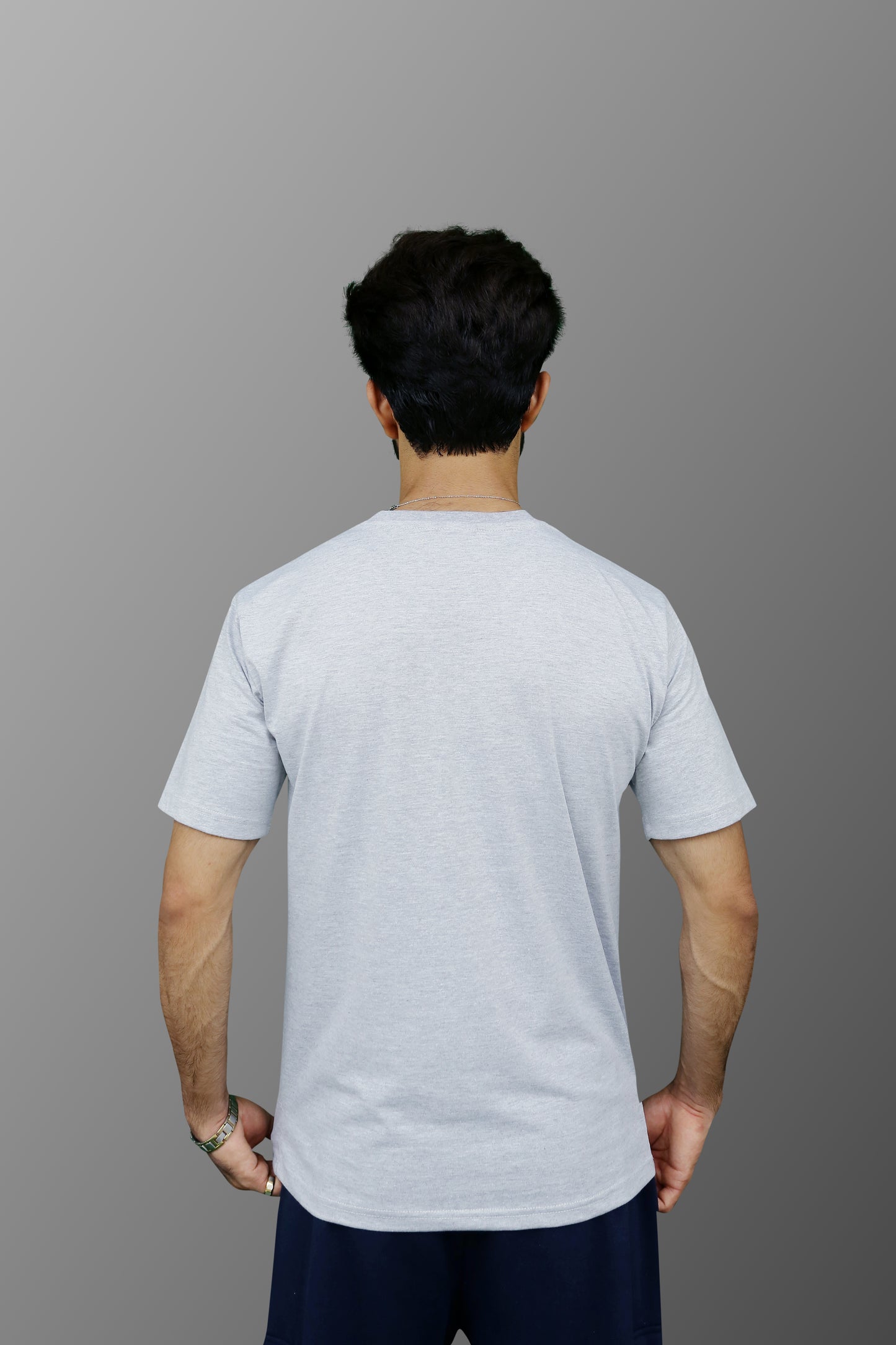 Regular T-Shirt in Grey Marl - ZAZAAR