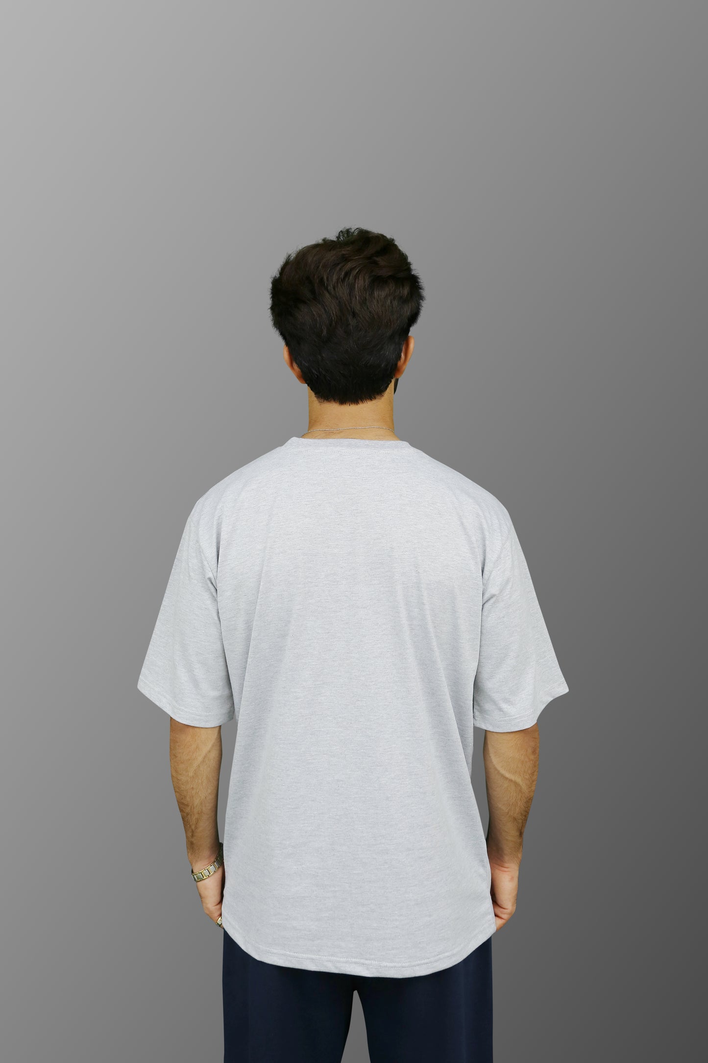 Oversized T-Shirt in Grey Marl - ZAZAAR