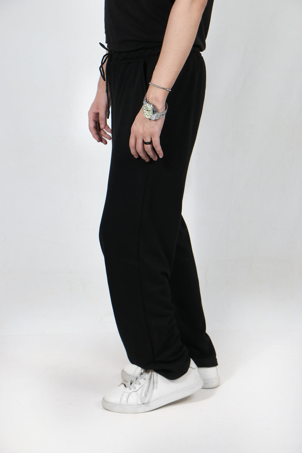 Wide Leg Trouser in Black