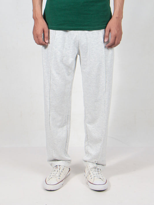 Pleated Trouser in Ice Grey