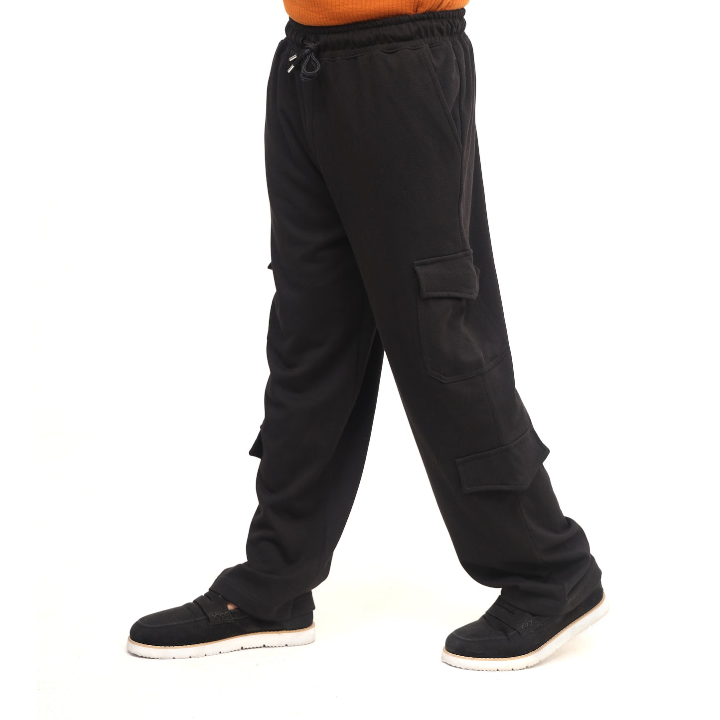Wide Leg Cargo Trousers