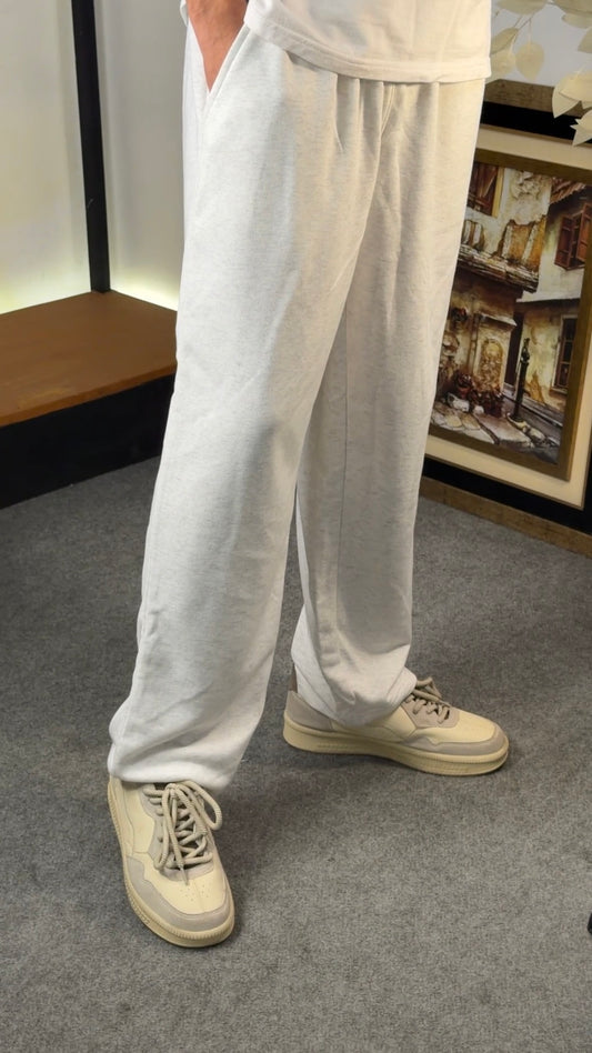 Wide Leg Trouser in Ice Grey