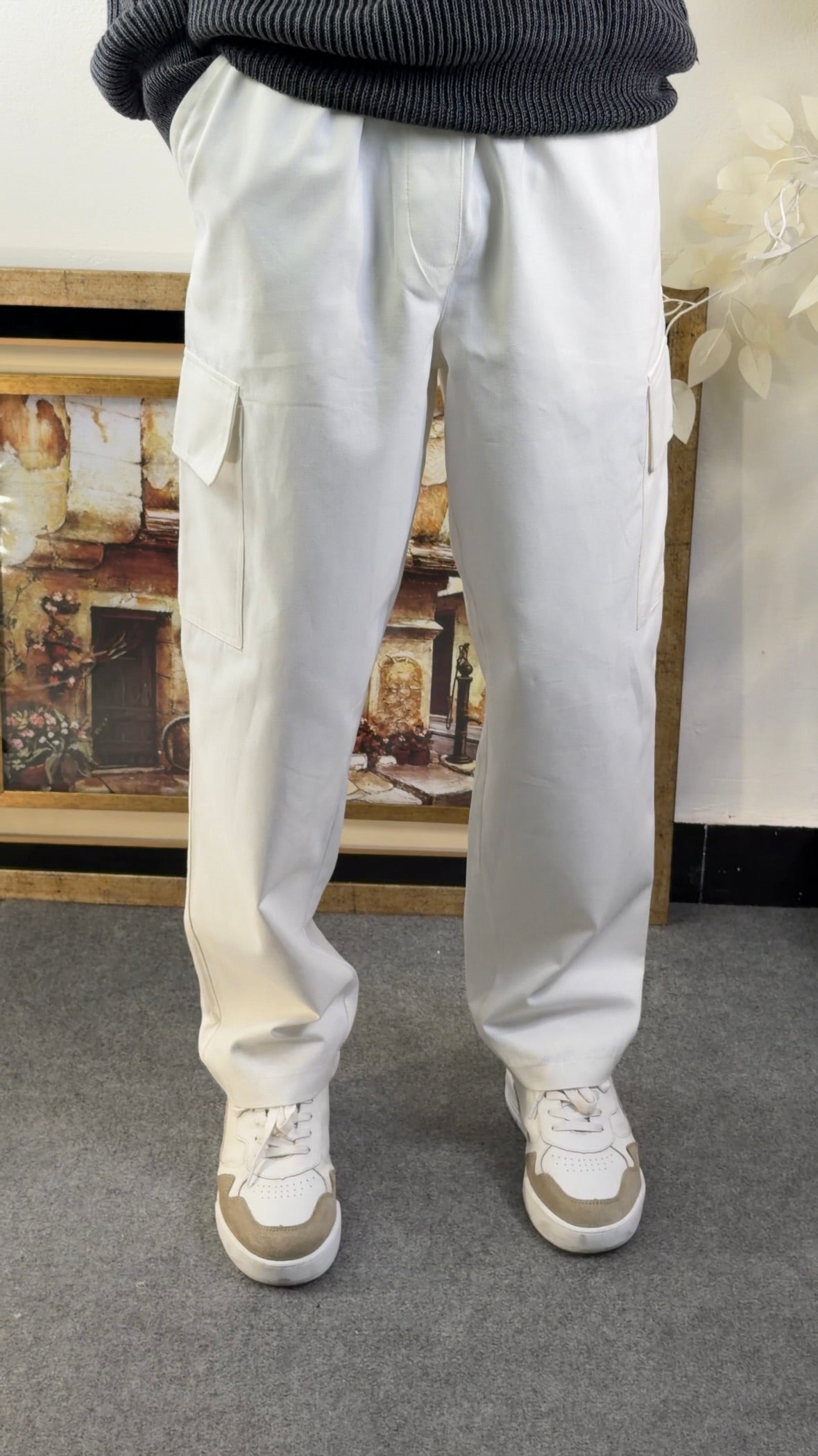 Cargo Pant in White