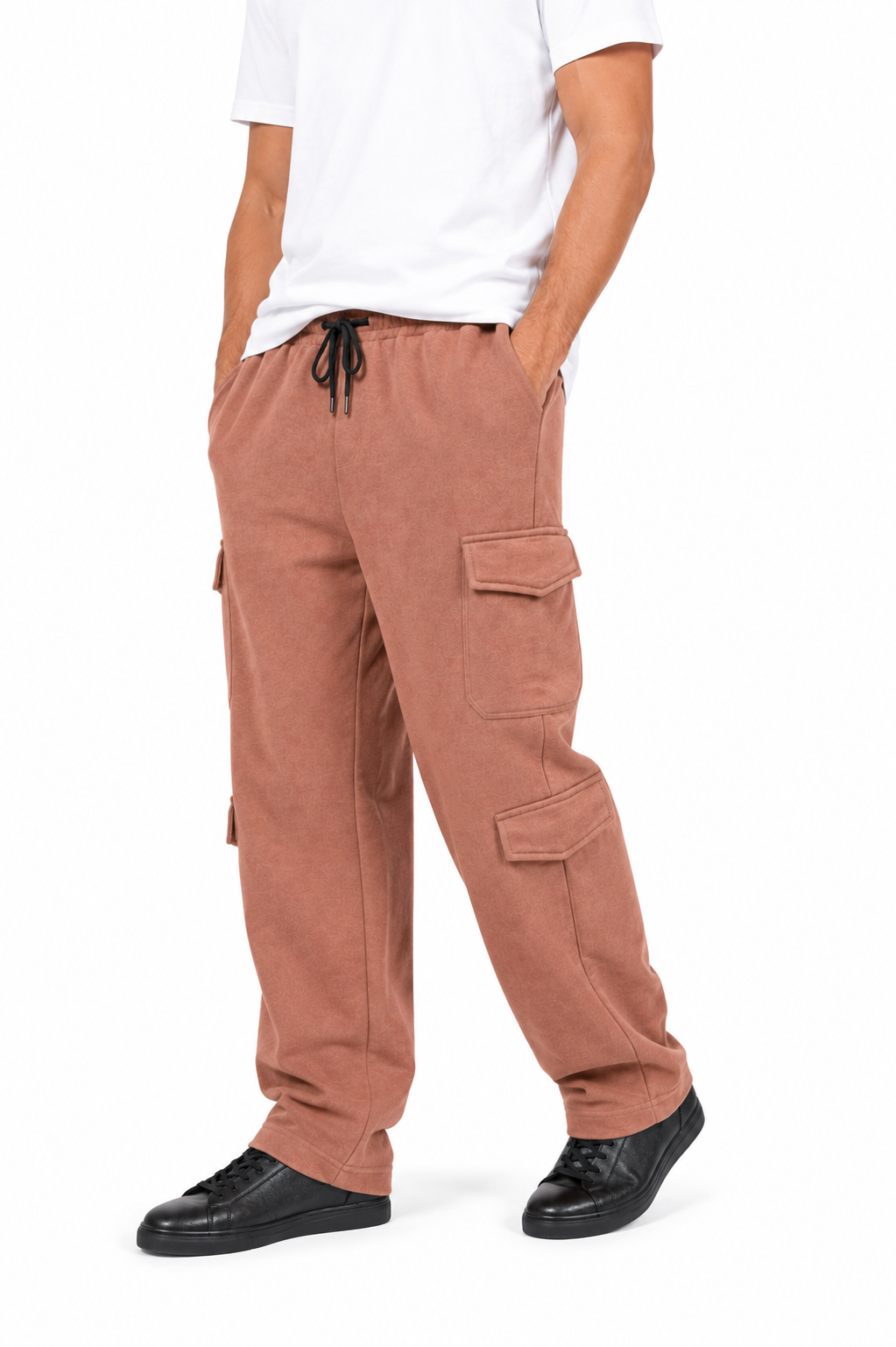 Wide Leg Cargo Trousers