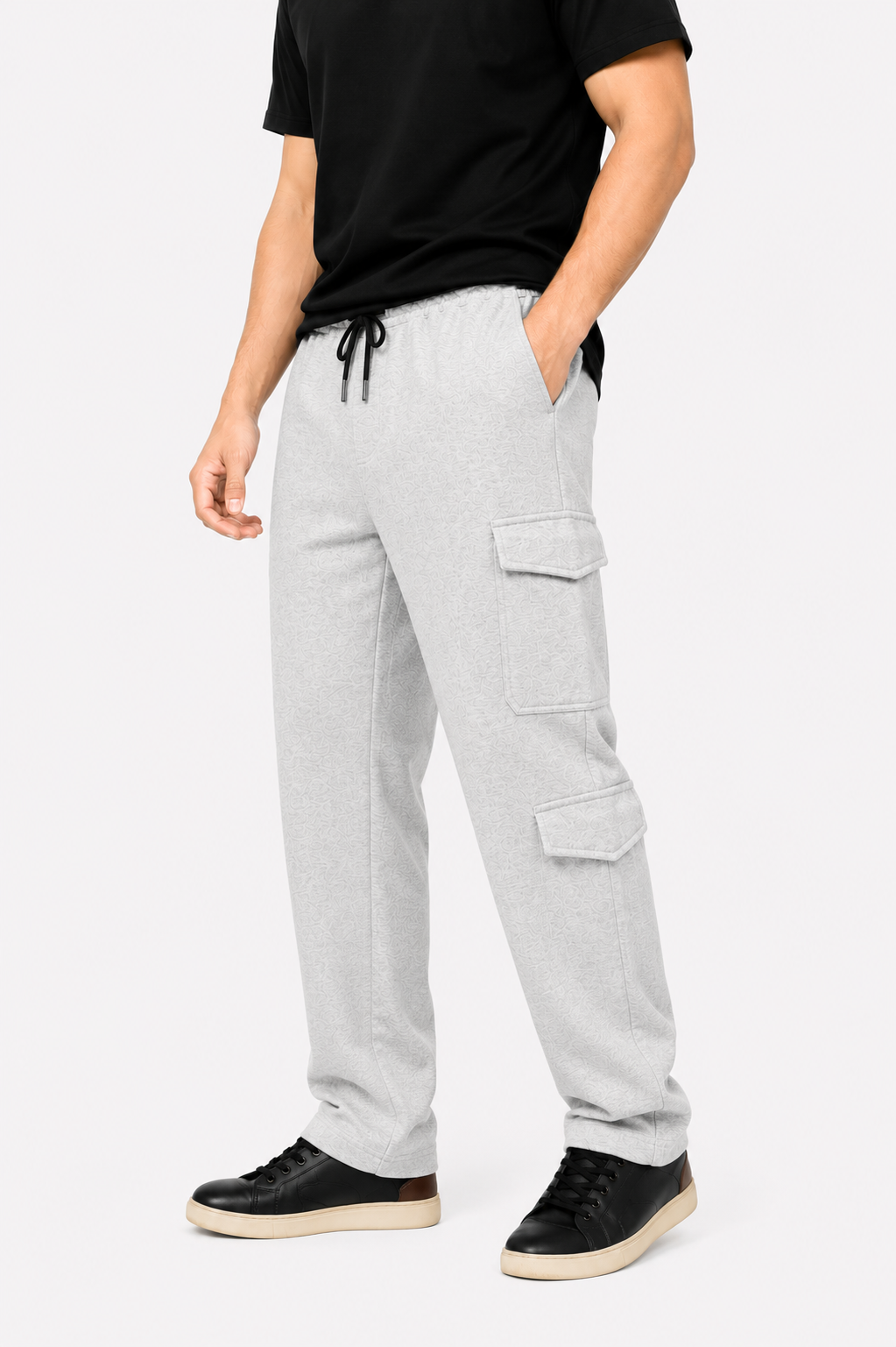 Wide Leg Cargo Trousers