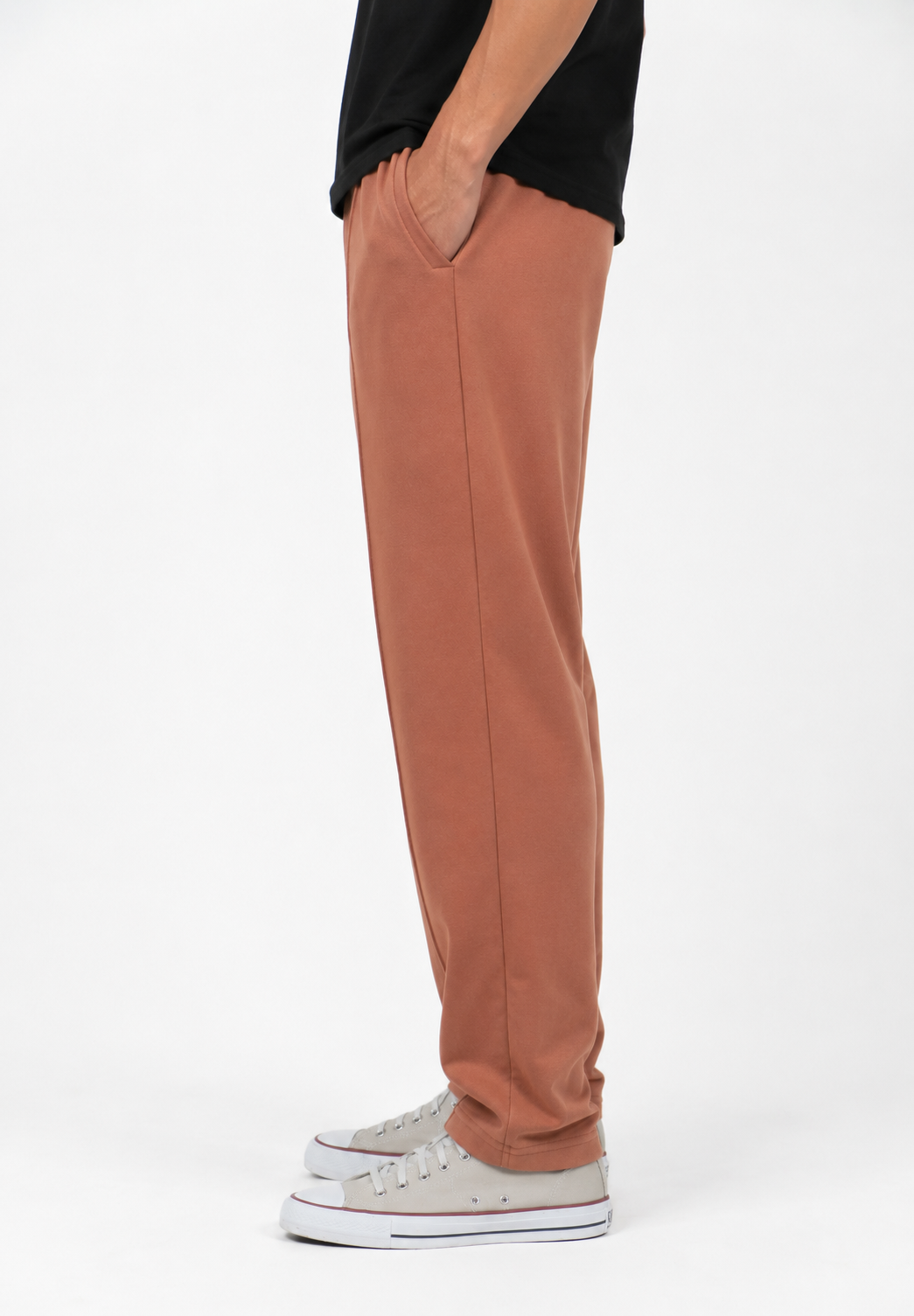 Pleated Trouser in Mocha Mousse