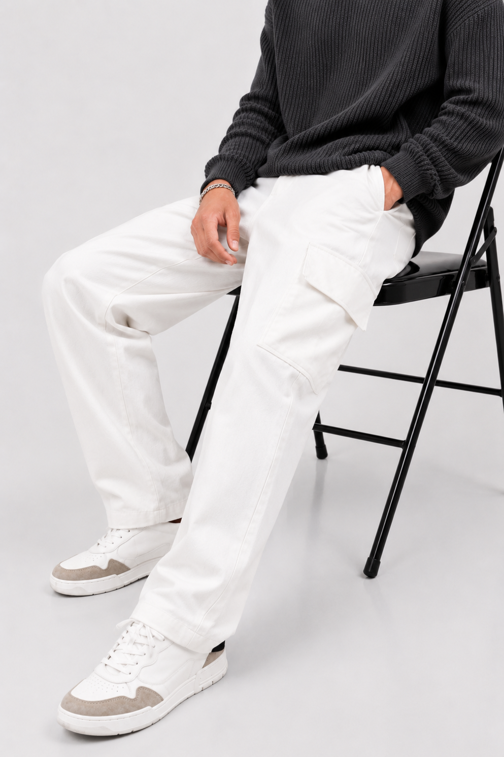 Cargo Pant in White