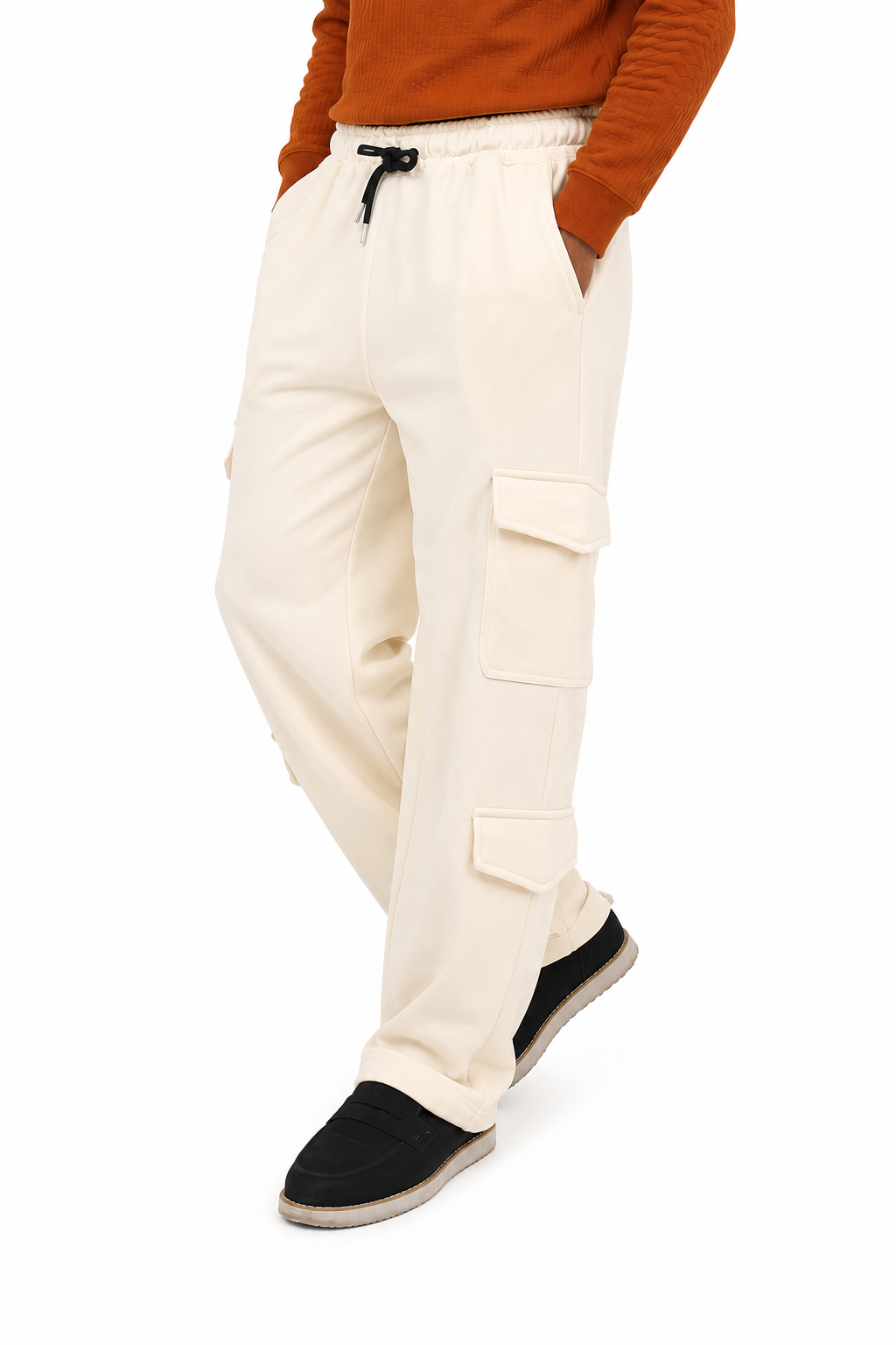 Wide Leg Cargo Trousers
