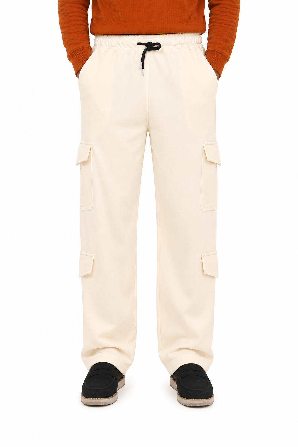 Wide Leg Cargo Trousers