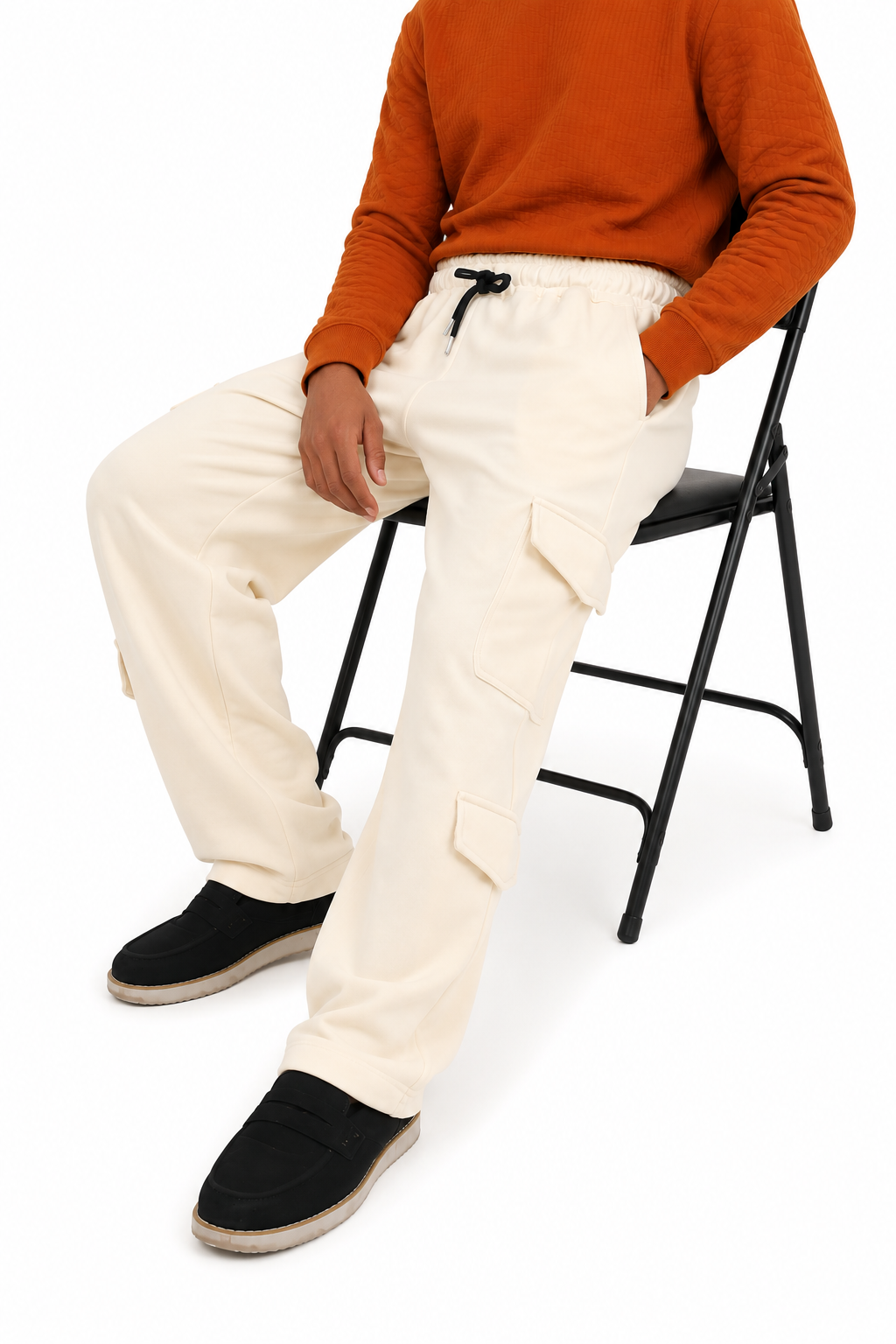 Wide Leg Cargo Trousers