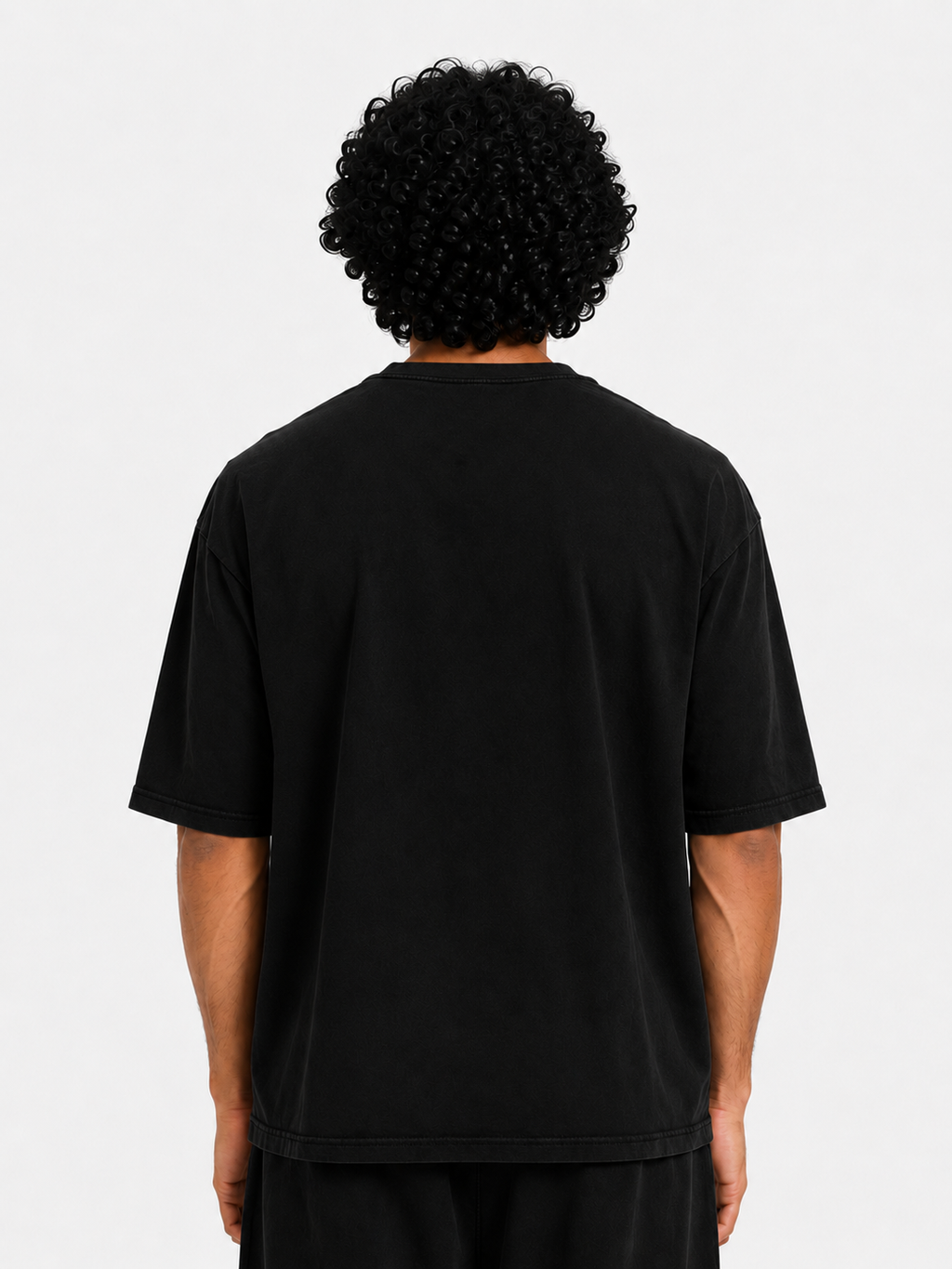 Oversized T-Shirt in Jet Black