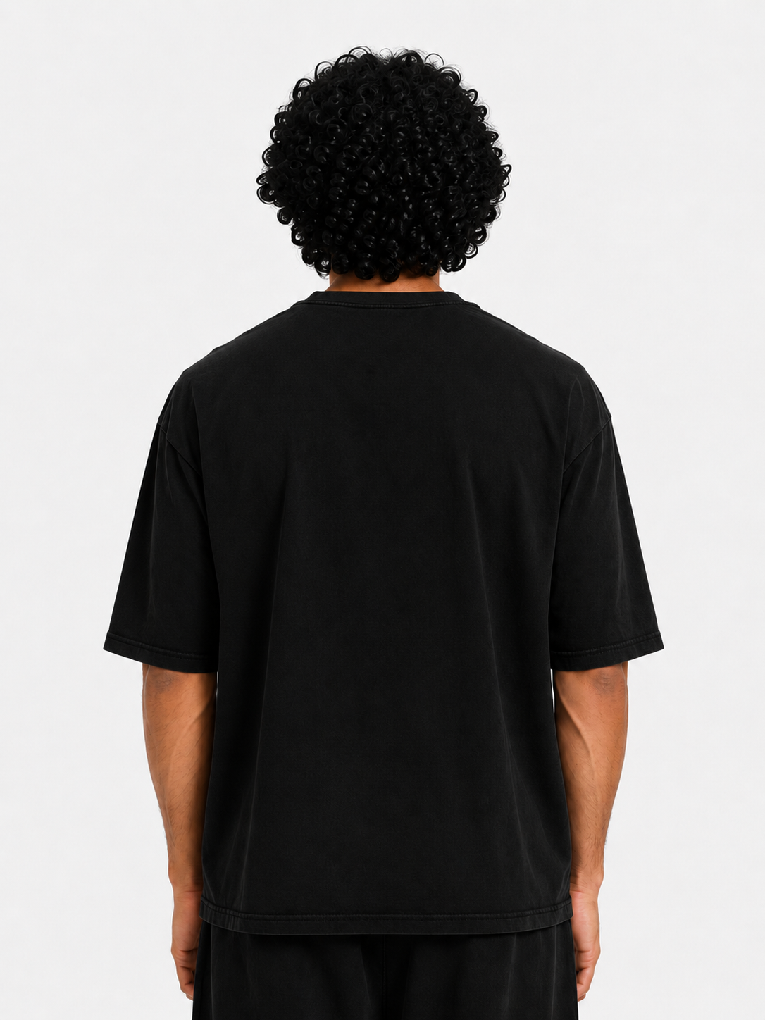 Oversized T-Shirt in Jet Black