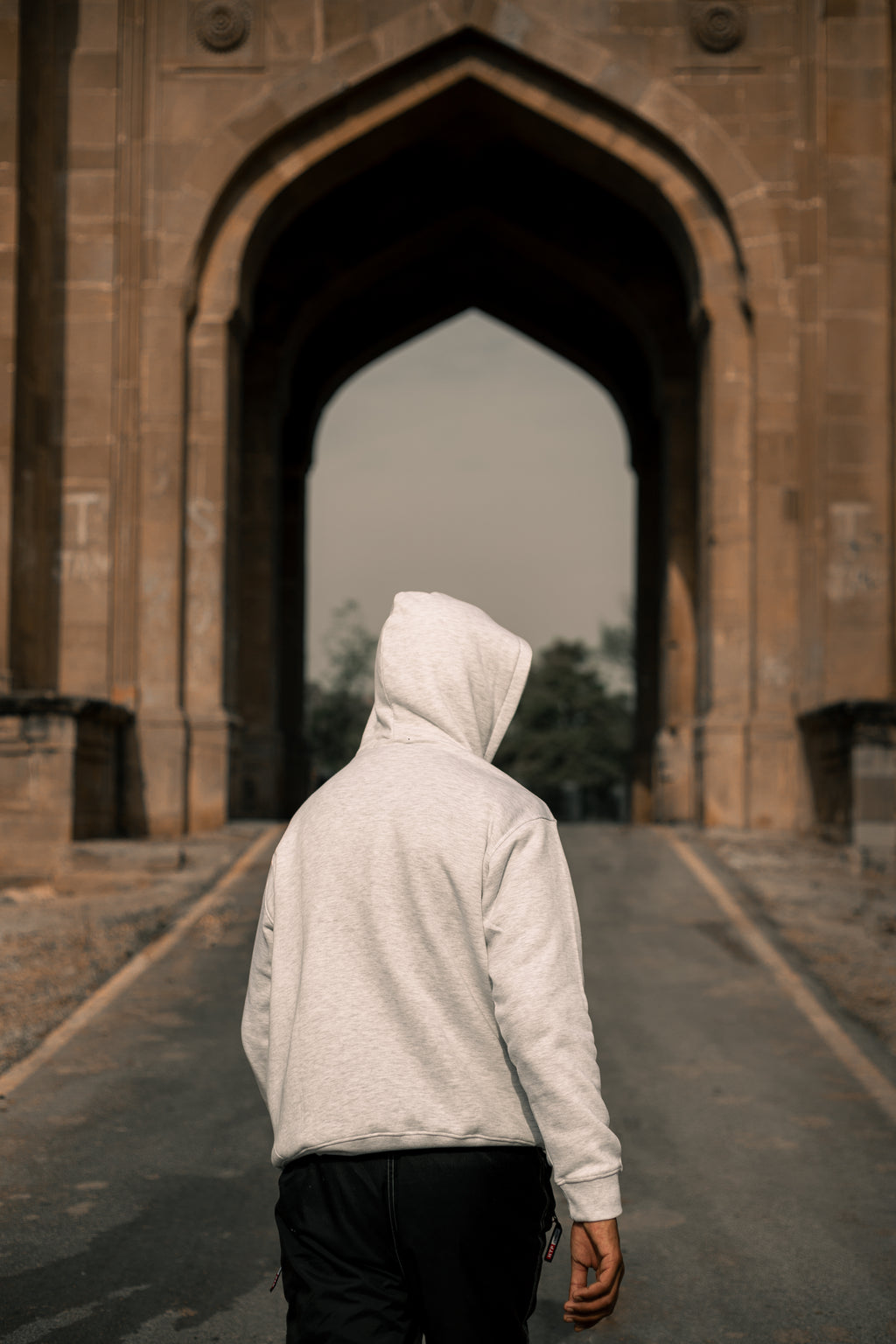 Balaclava Hoodie In Ice Grey