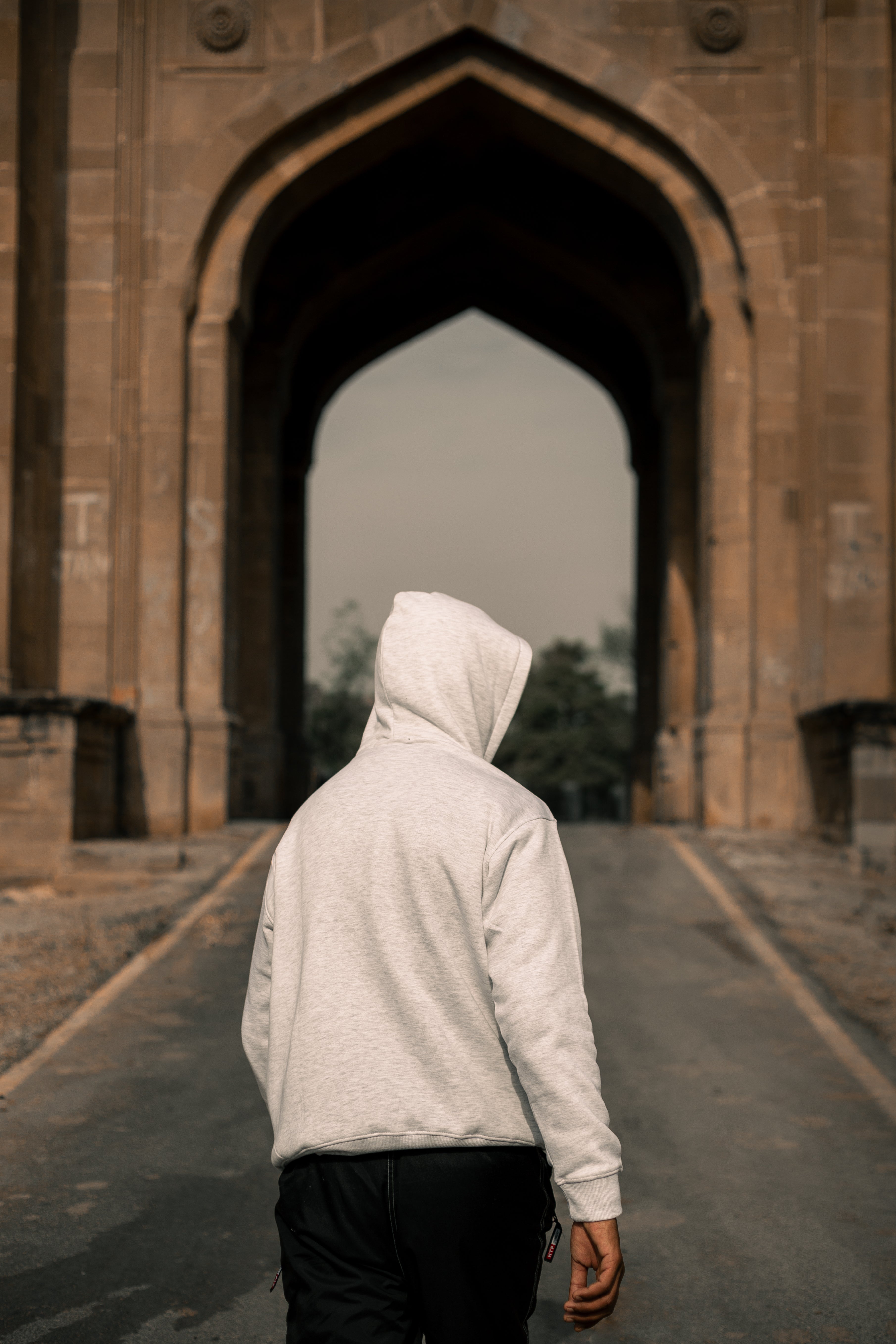 Balaclava Hoodie In Ice Grey