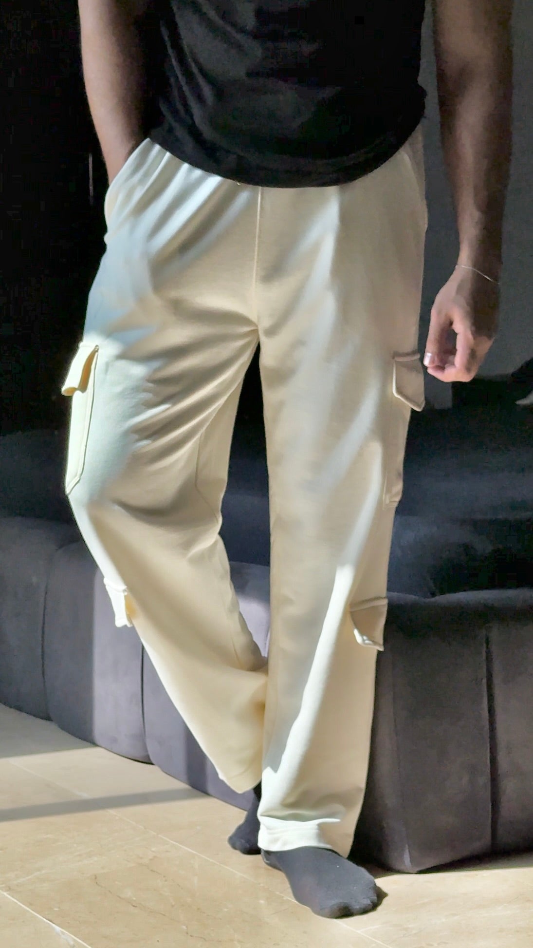 Wide Leg Cargo Trouser Vanilla Ice