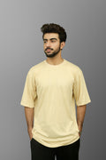 Oversized T-Shirt In Beige - ZAZAAR