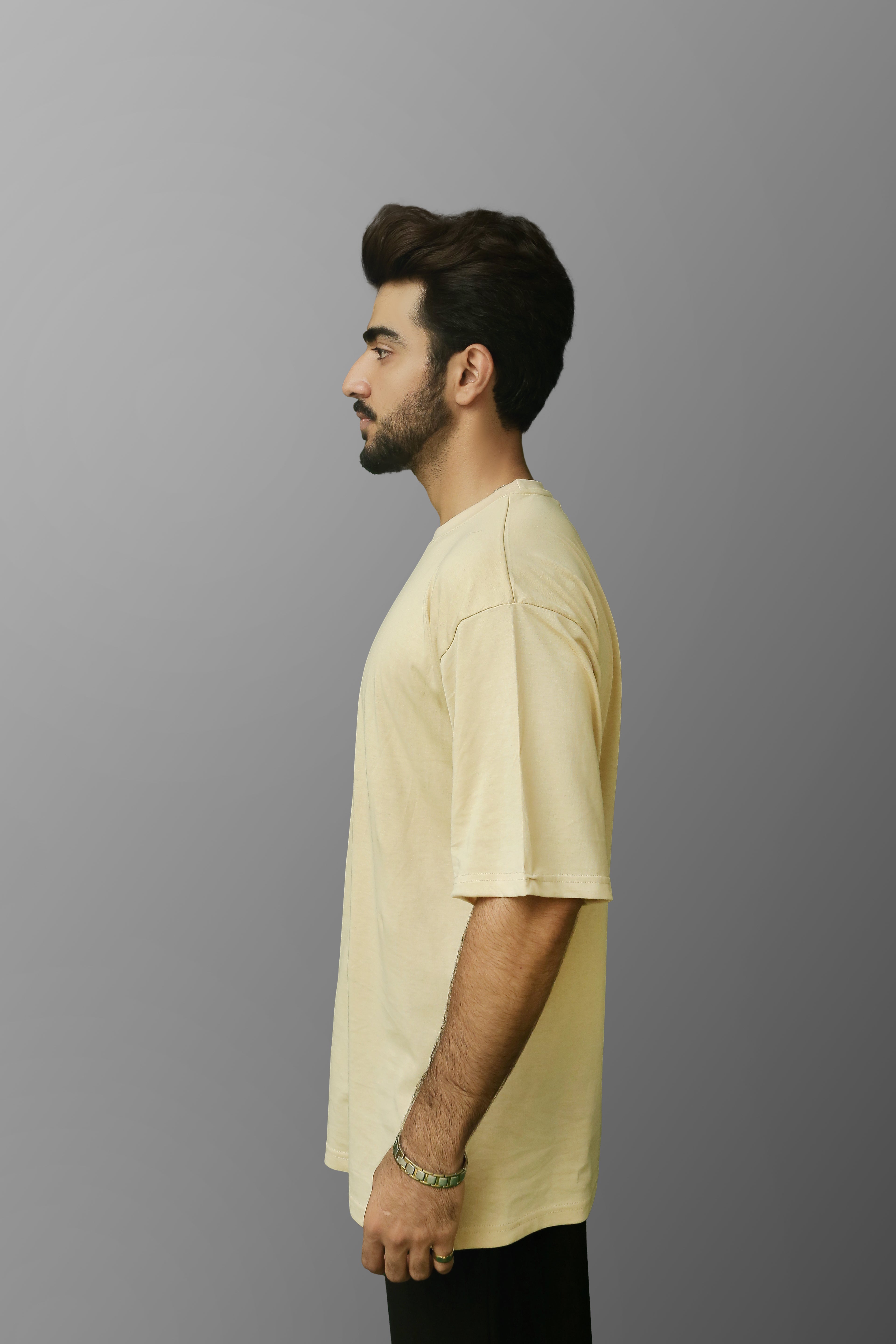 Oversized T-Shirt In Beige - ZAZAAR