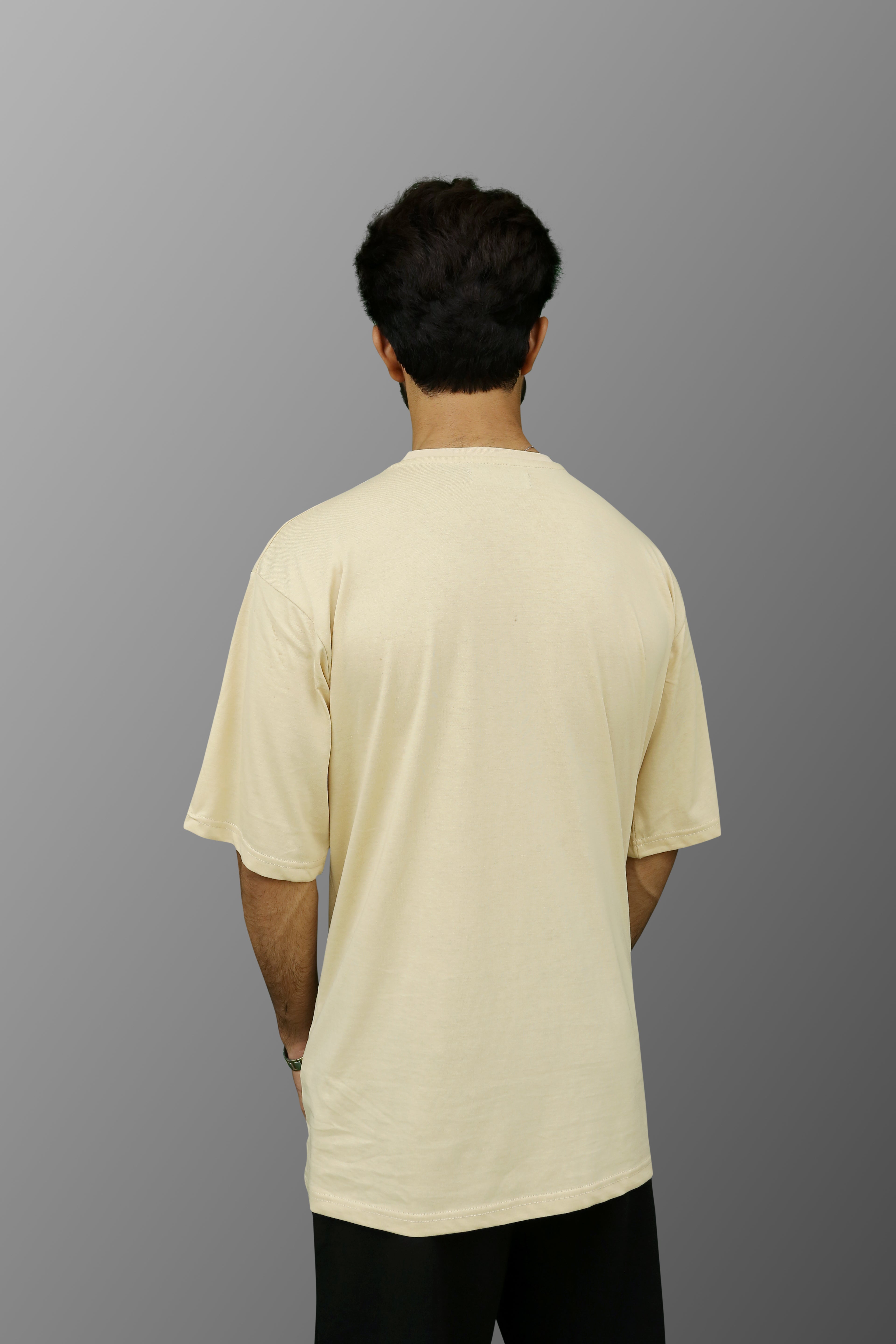 Oversized T-Shirt In Beige - ZAZAAR