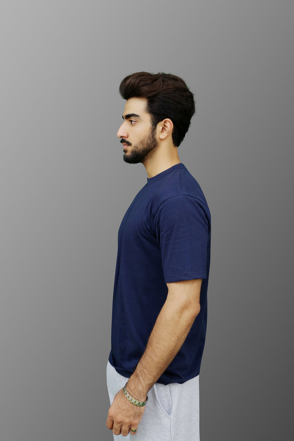 Regular T-Shirt in Navy Blue - ZAZAAR