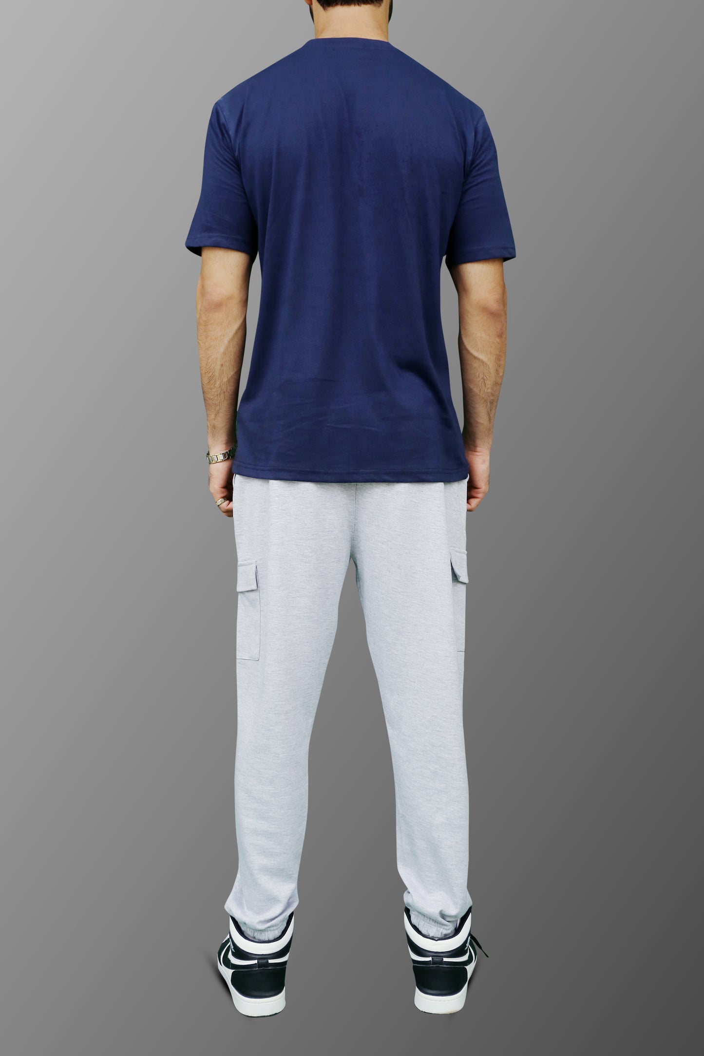 Cargo Sweatpant in Grey Marl - ZAZAAR