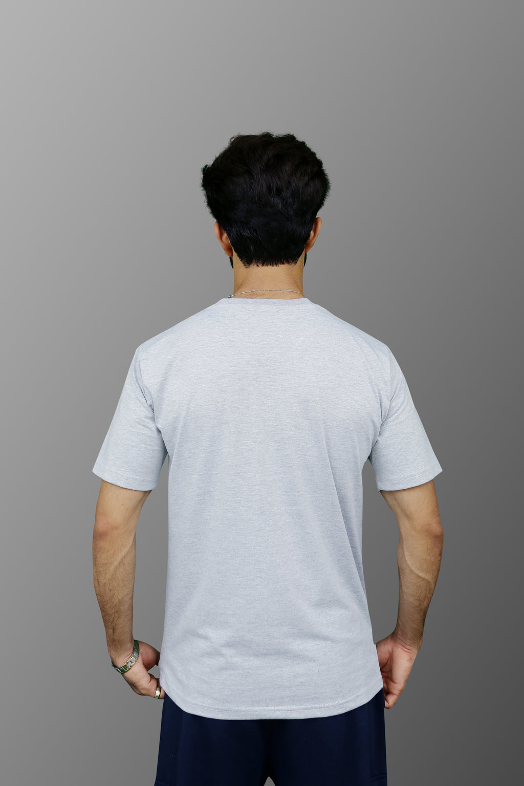 Regular T-Shirt in Grey Marl - ZAZAAR