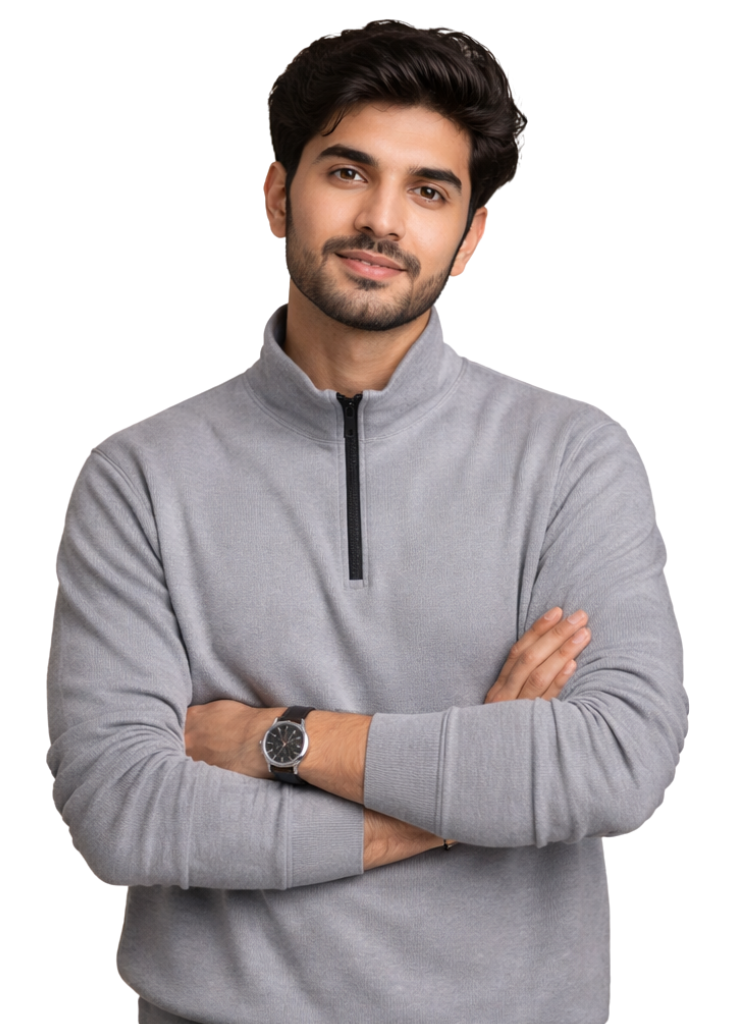 Quarter-Zip Sweatshirt in Scuba