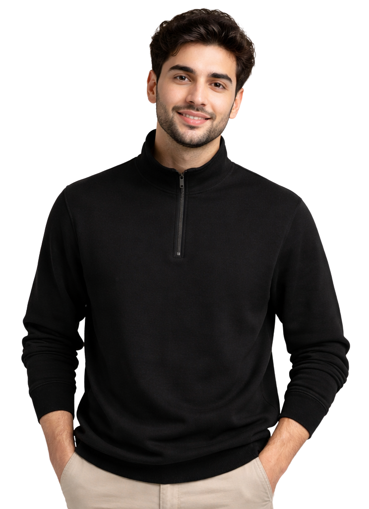 Quarter-Zip Sweatshirt in Scuba