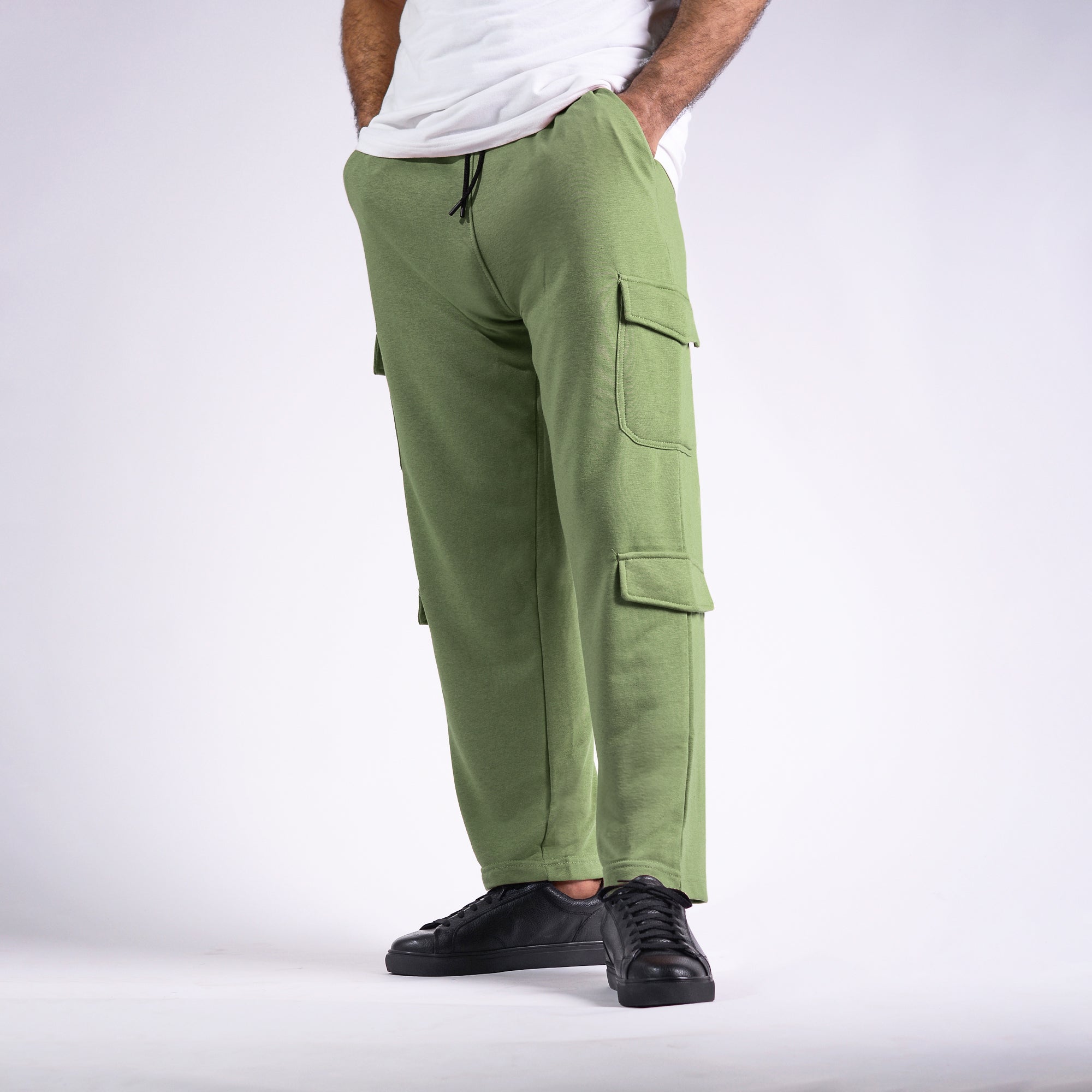 Wide Leg Cargo in Olive