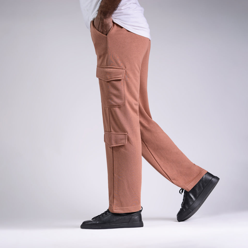 Wide Leg Cargo in Mocha Mousse